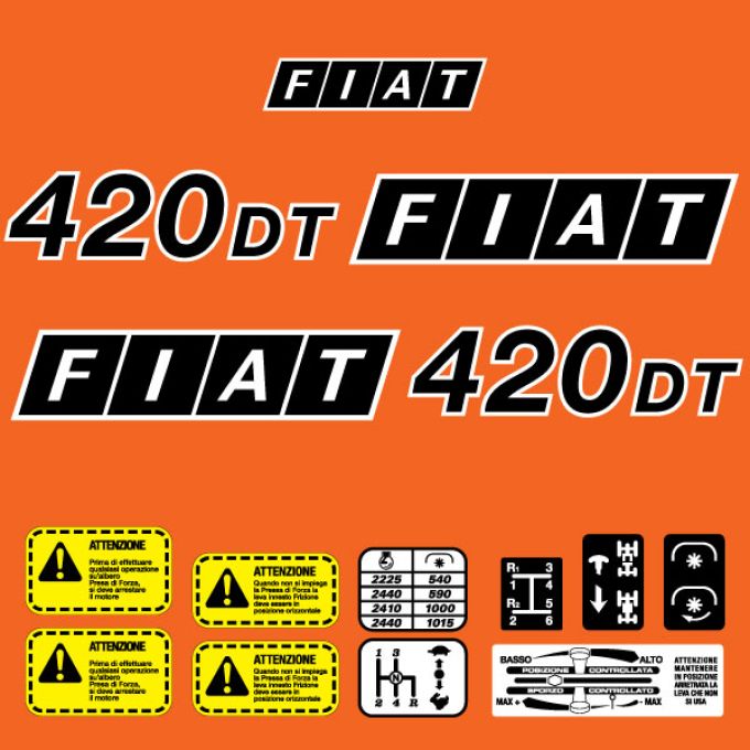Stickerset Fiat 420 DT