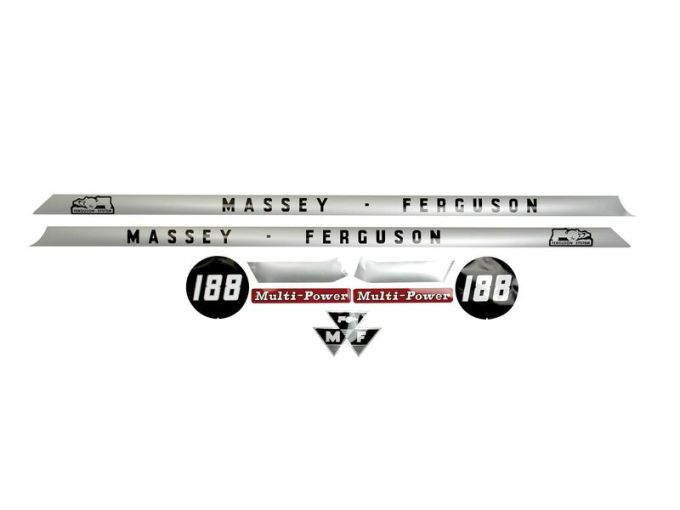 Kit autocollants Massey Ferguson 188