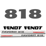 Stickerset Fendt 818 Favorit Turboshift