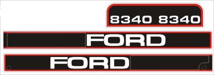 Kit autocollants latéraux Ford 8340