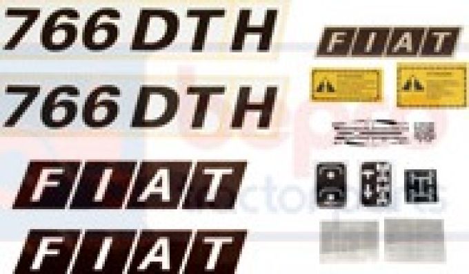 Kit autocollants latéraux Fiat 766