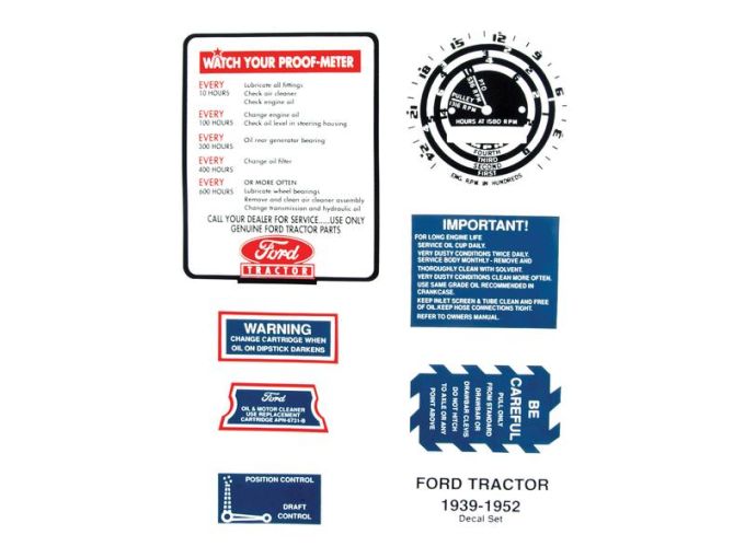 Decal set-restoration Ford