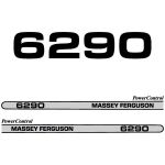 Kit autocollants latéraux Massey Ferguson 6290
