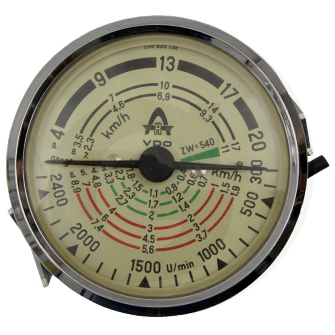 Compteur de tracteur 100 mm inbouwmaat, 20 km/u