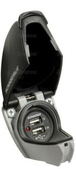 ROKK™ Mini Support double chargeur USB (12/24V) étanche