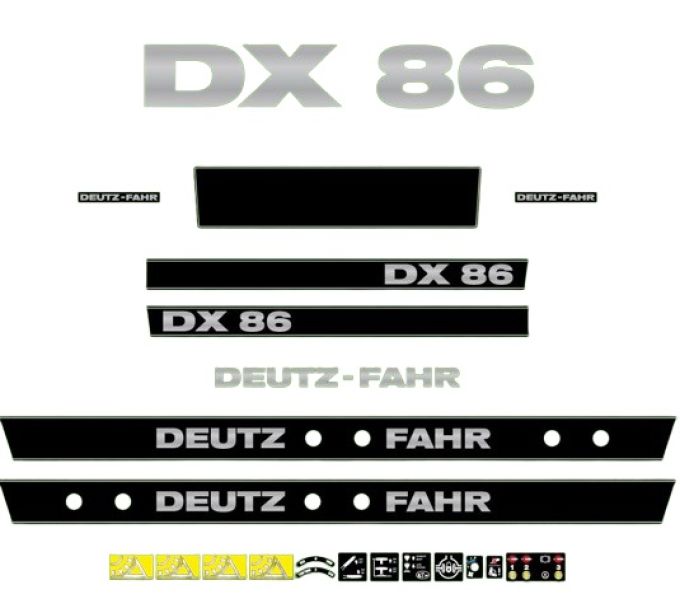 Stickerset Deutz DX 86