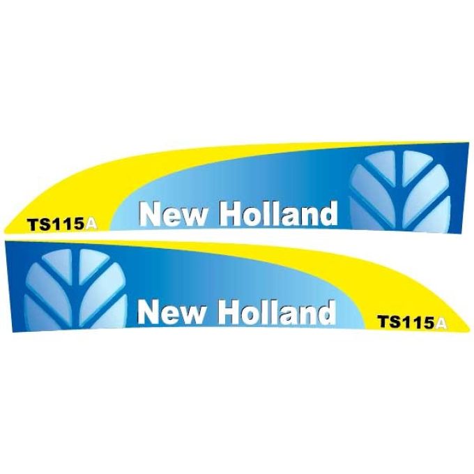 Kit autocollants latéraux New Holland TS115A
