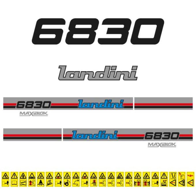 Stickerset Landini 6830 (1987)