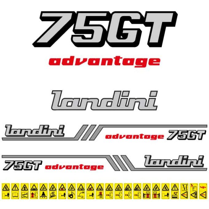 Stickerset Landini Advantage 75 GT