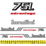 Stickerset Landini Advantage 75 L