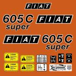 Stickerset FIAT 605 C Super