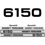 Kit autocollants latéraux Massey Ferguson 6150