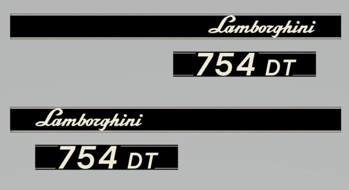 Stickerset Lamborghini 754 DT