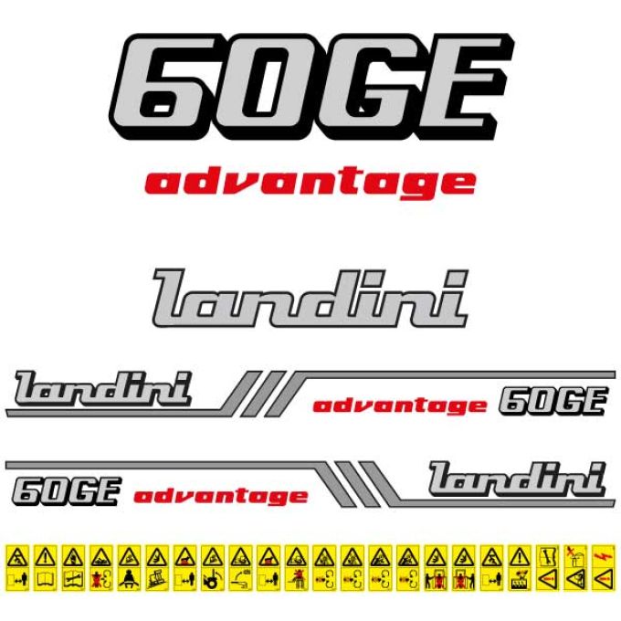 Stickerset Landini Advantage 60 GE
