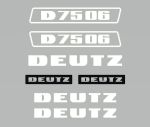 Stickerset Deutz D75-06