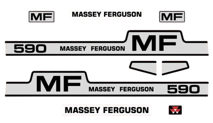 Stickerset Massey Ferguson 590