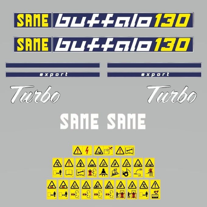Stickerset SAME Buffalo 130 Turbo