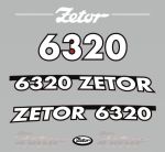 Stickerset Zetor 6320 (2005)