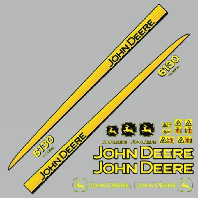 Stickerset John Deere 6130
