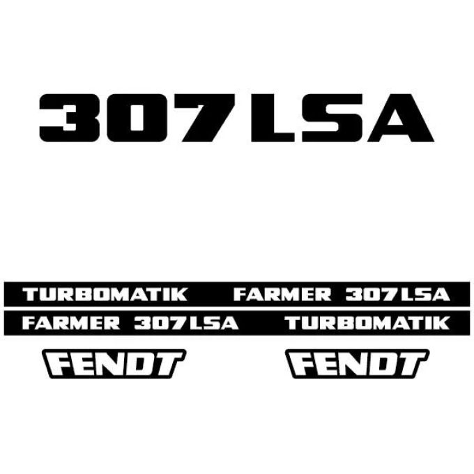 Kit autocollants latéraux Fendt Farmer 307 LSA