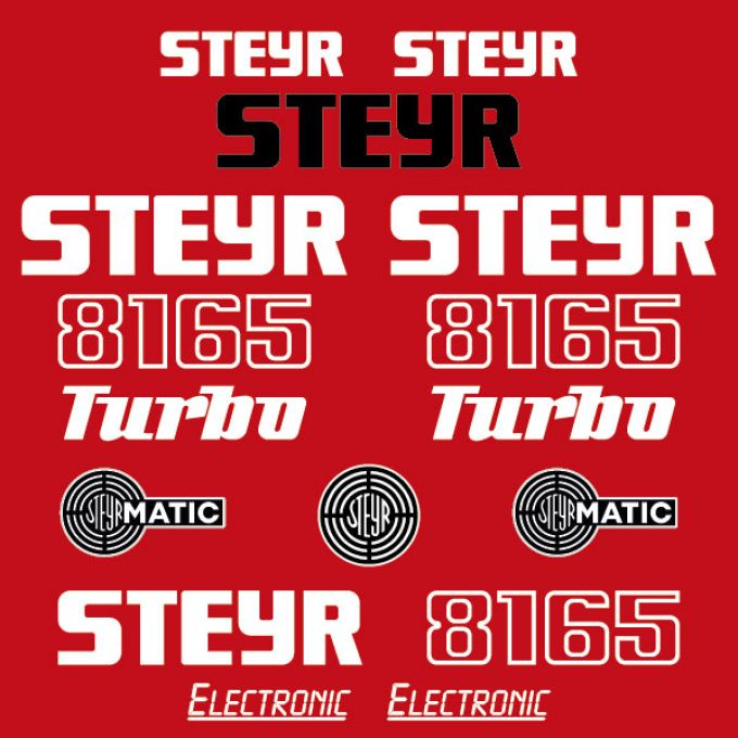 Stickerset Steyr 8165 Turbo