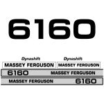 Kit autocollants latéraux Massey Ferguson 6160