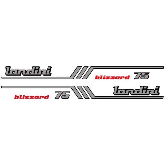 Kit autocollants latéraux Landini blizzard 75