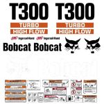 Stickerset Bobcat T300 Turbo High Flow