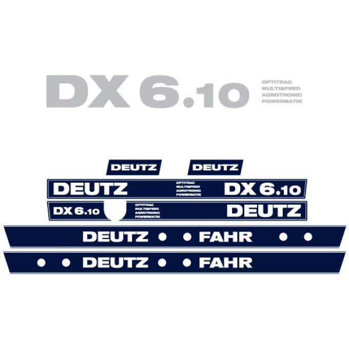 Stickerset Deutz Fahr DX 6.10 OMAP