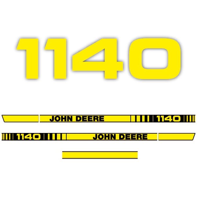 Kit autocollants latéraux John Deere 1140