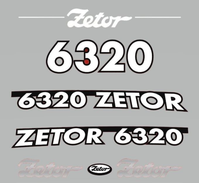 Stickerset Zetor 6320 (2005)