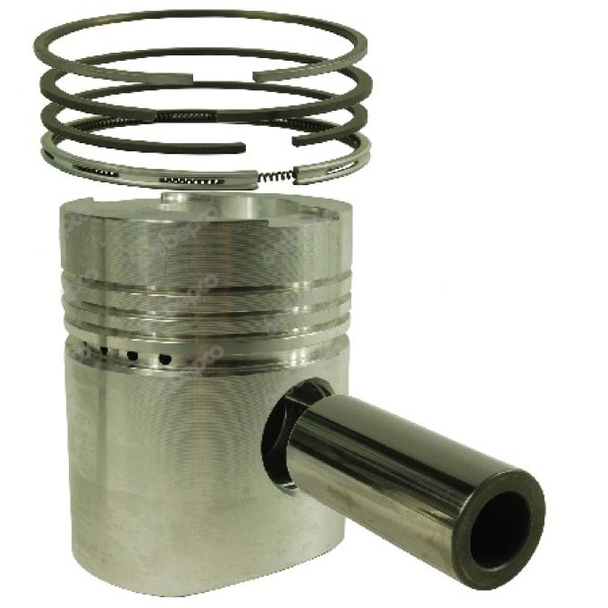 Piston and rings