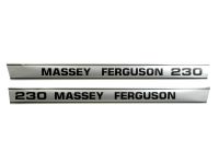 Kit autocollants latéraux Massey Ferguson 230