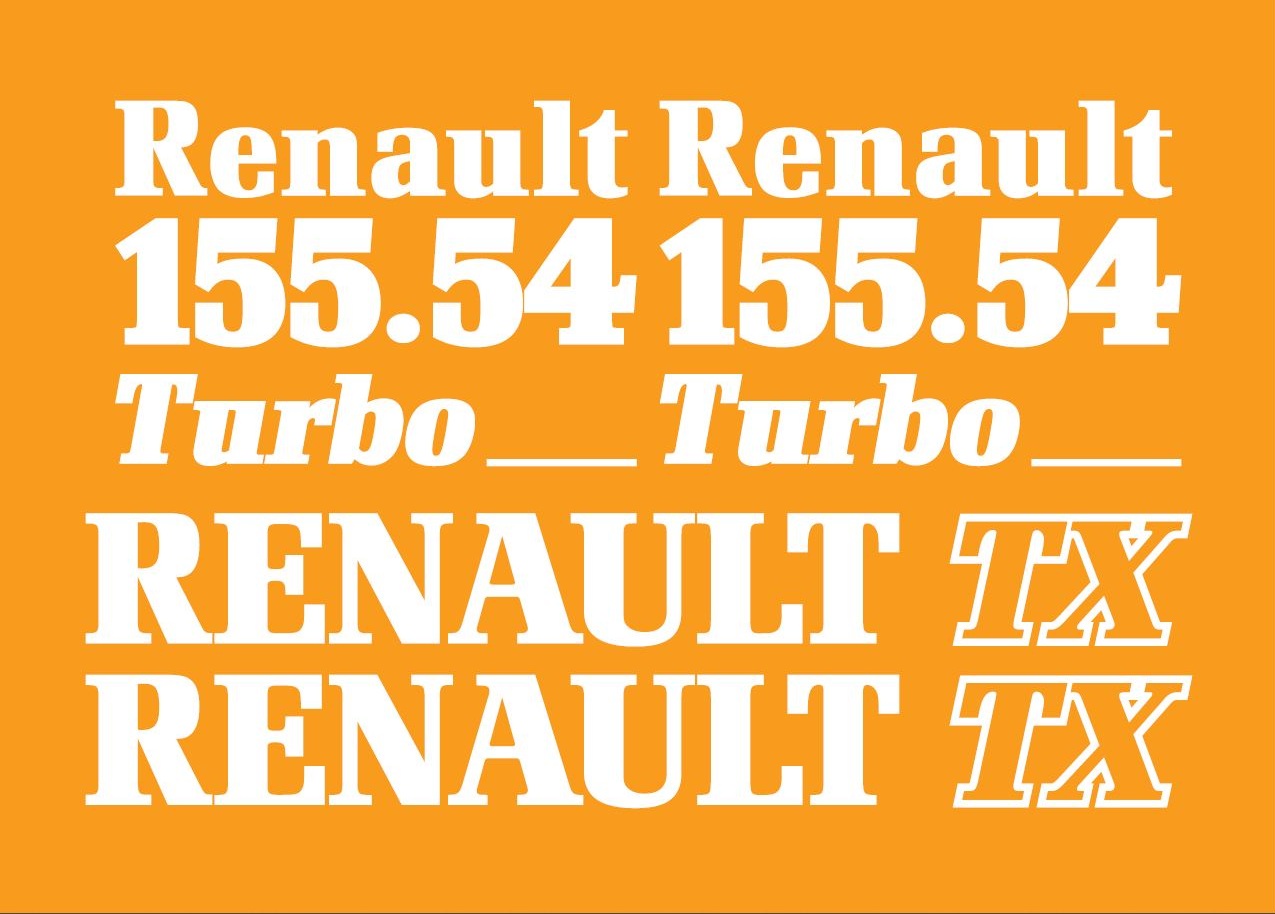 Stickerset Renault 155-54