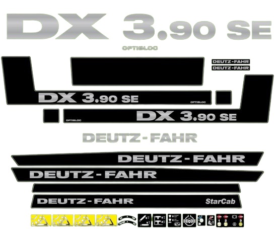 Stickerset Deutz-Fahr DX 3.90 SE