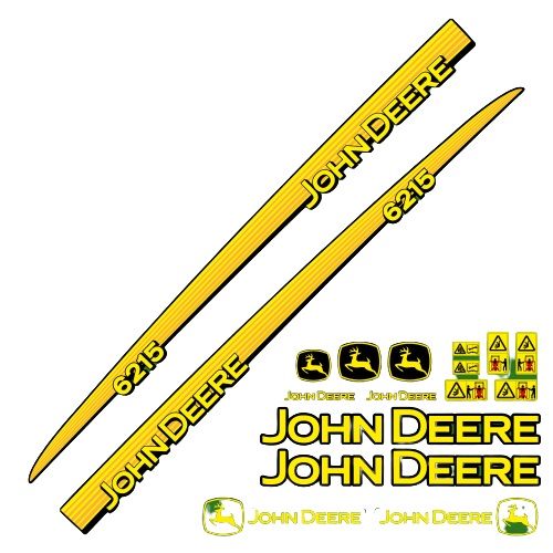Stickerset John Deere 6215