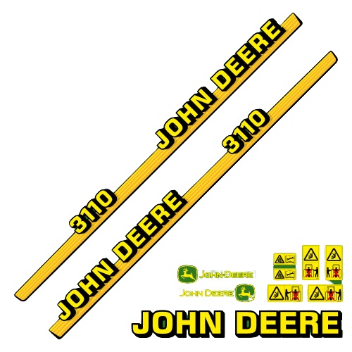 Stickerset John Deere 3110