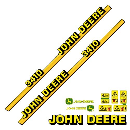 Stickerset John Deere 3410