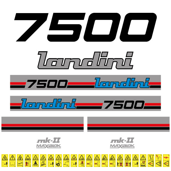 thumbnail image 2 of Landini Tractor 3D Resin Domed Emblem Set – 36 Cm Decal Sticker, 2 Pieces 2 of 5