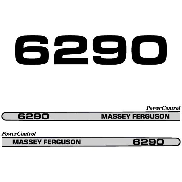 Decals and Emblems Massey Ferguson: Decal Kit Massey Ferguson 6290