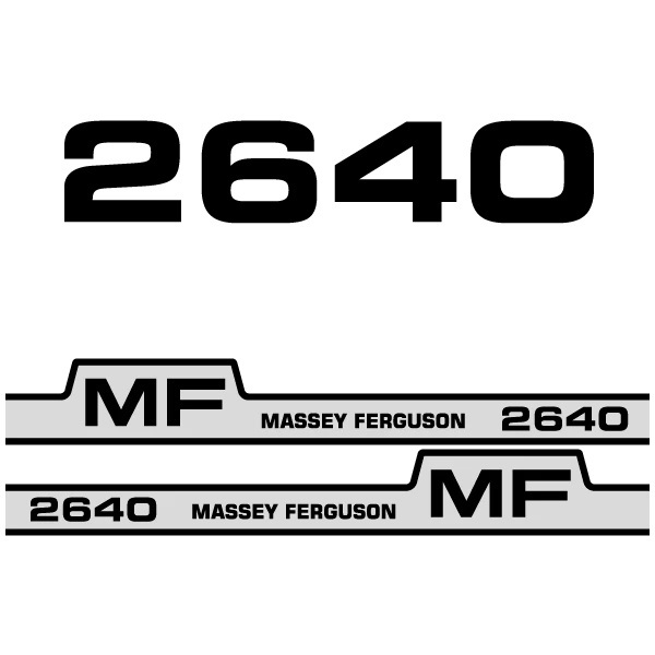 Decals and Emblems Massey Ferguson: Decal Kit Massey Ferguson 2640