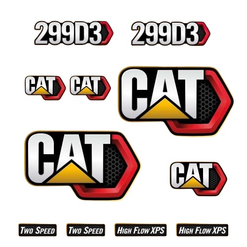 Stickerset Caterpillar CAT 299D3