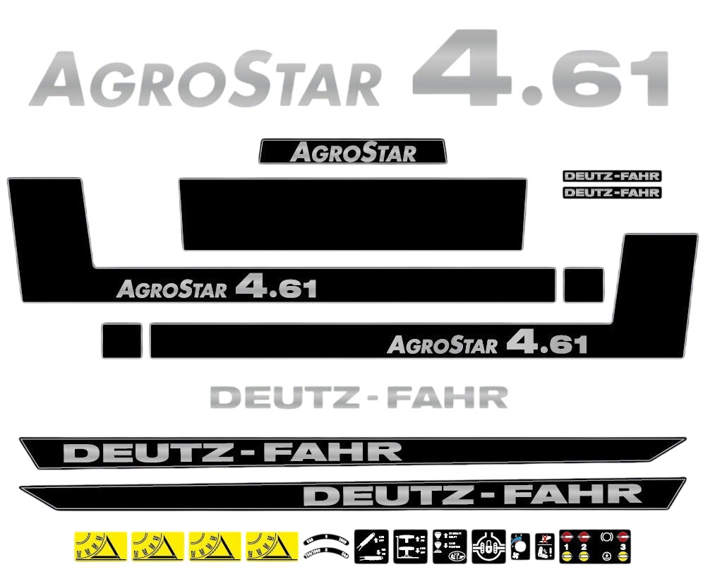 Stickerset Deutz AgroStar 4.61