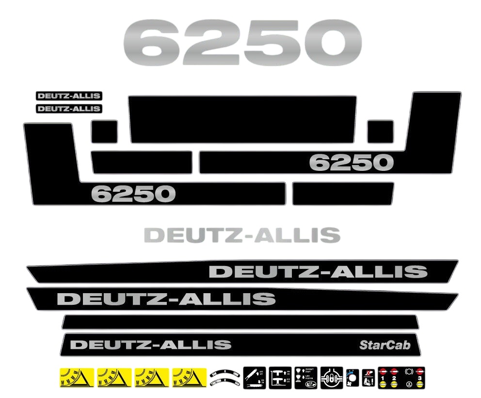 Stickerset Deutz Allis 6250