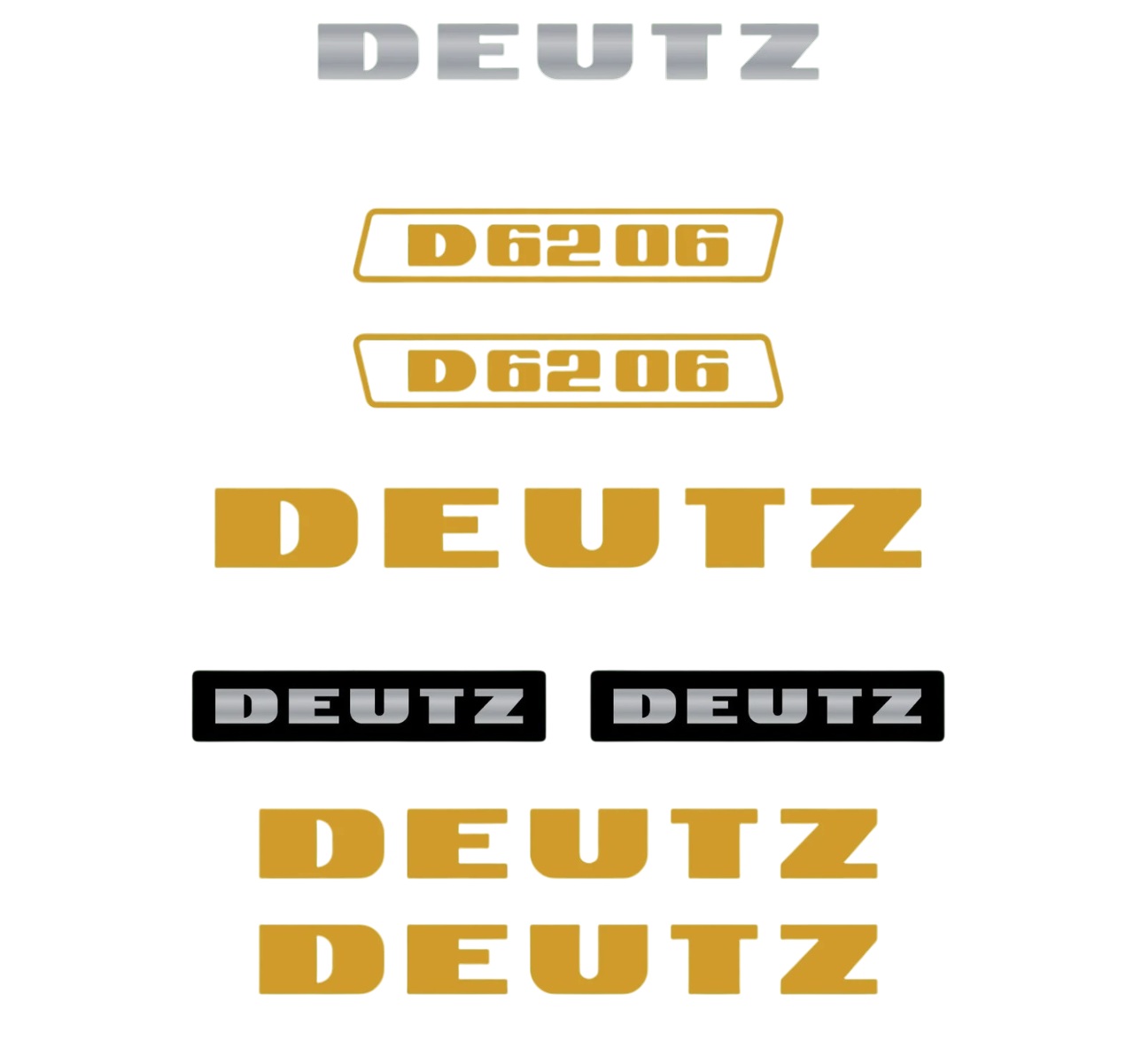 Stickerset Deutz D62-06