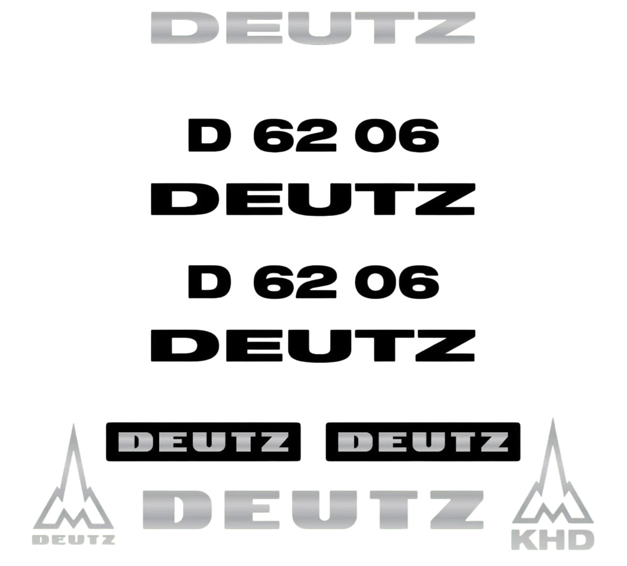 Stickerset Deutz D62-06