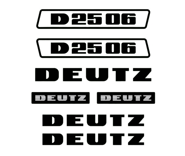 Stickerset Deutz D25-06