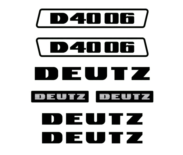 Stickerset Deutz D40-06