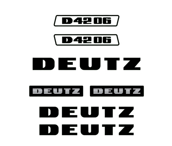 Stickerset Deutz D42-06