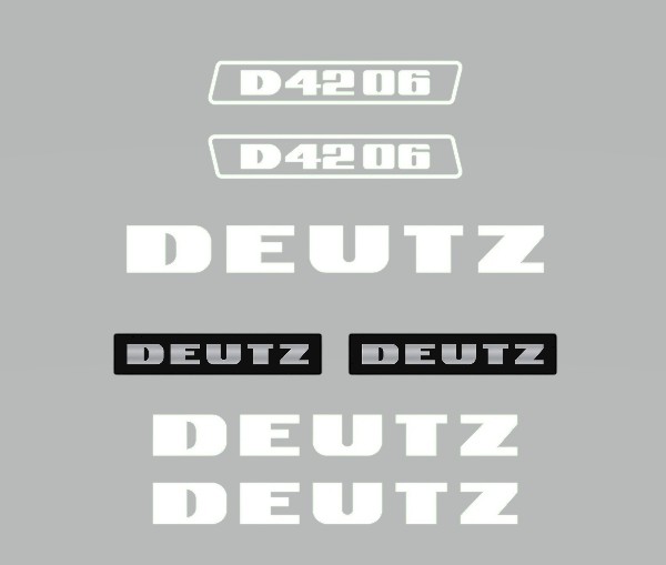 Stickerset Deutz D42-06